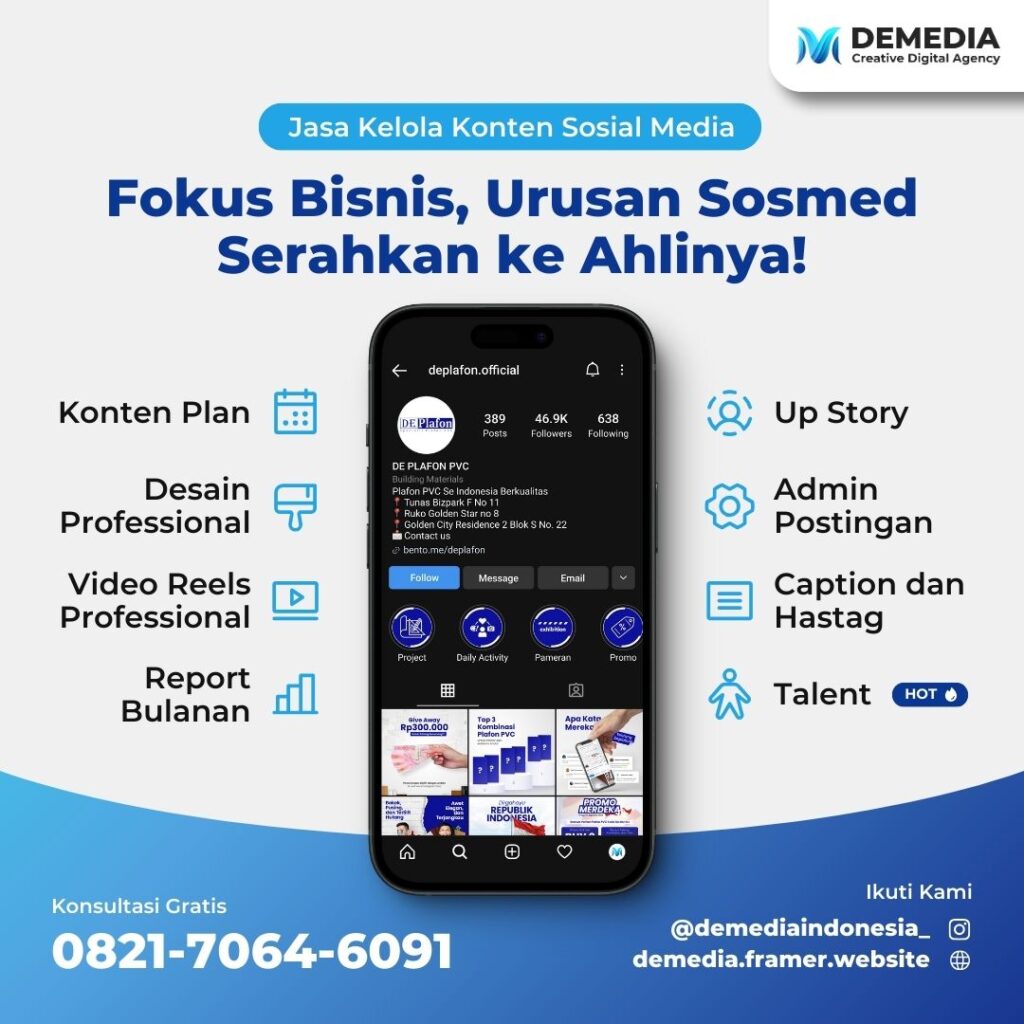 Jasa Digital Marketing Batam, Jasa Digital Marketing Agency Batam, Jasa Digital Agency Batam, Jasa Creative Agency Batam, Jasa Digital Creative Batam, jasa kelola sosial media batam,jasa kelola sosmed,jasa kelola sosmed batam,jasa sosial media management batam,jasa kelola sosmed surabaya,jasa kelola sosial media bali,jasa pembuatan konten instagram,jasa konten sosial media,jasa konten sosmed,Jasa sosmed management, jasa Kelola Instagram, jasa Instagram management, Jasa Kelola Instagram Tiktok Batam
Jasa Kelola Sosial Media Bandung,Jasa Kelola Sosial Media Jogja,Jasa Kelola Sosial Media Jakarta,Jasa Kelola Sosial Media Tangerang,Jasa Kelola Sosial Media Medan,Jasa Kelola Sosial Media Pekanbaru,Jasa Kelola Sosmed Surabaya,Jasa Pengelolaan Media Sosial,Jasa Social Media Management Jakarta
